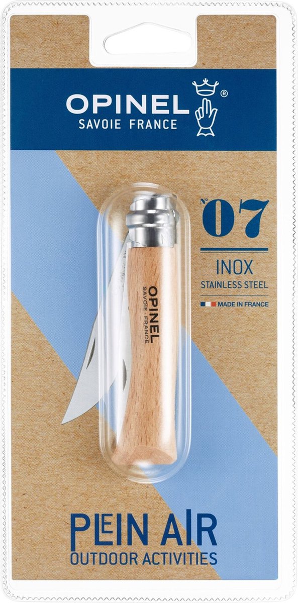 Opinel no.7 zakmes - rvs - hout