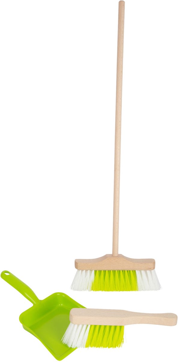 Small foot - houten veegset met bezem, 3dlg.