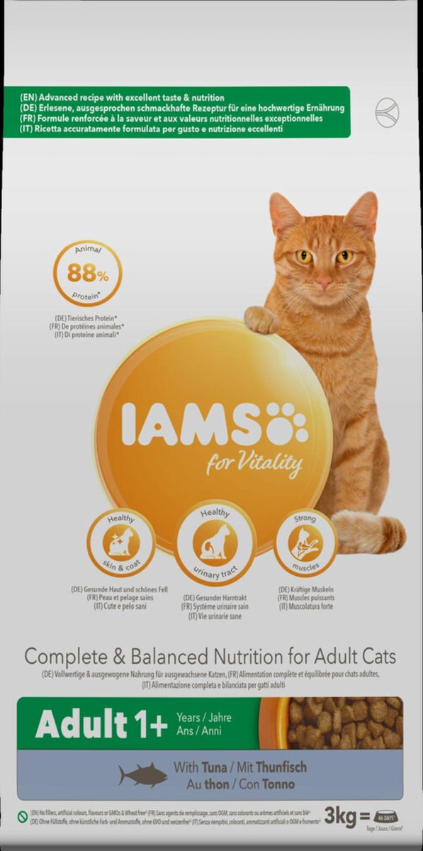Iams cat adult tuna 3 kg