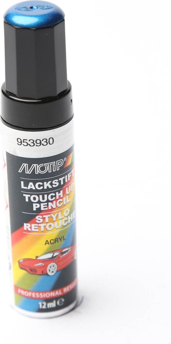 Motip 953930 - auto lakstift - blauw metallic - 12 ml