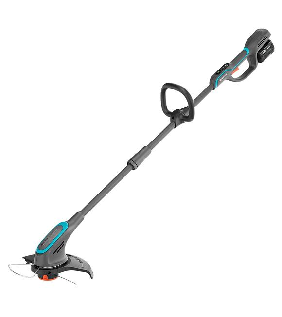 Gardena powertrim 30 18v set 4.0 ah met 18v p4a accu grastrimmer (grijs turquoise, accu en lader inbegrepen)