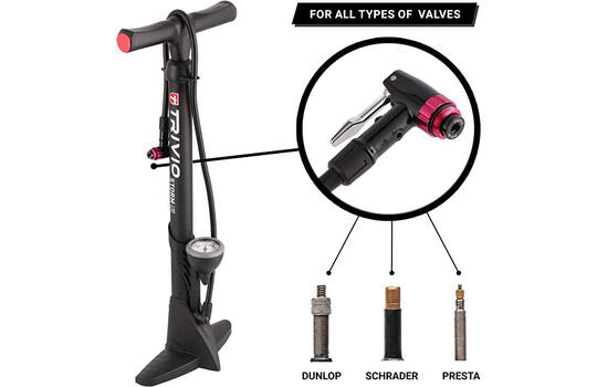 Trivio - fietspomp storm hogedruk 11 bar 160 psi