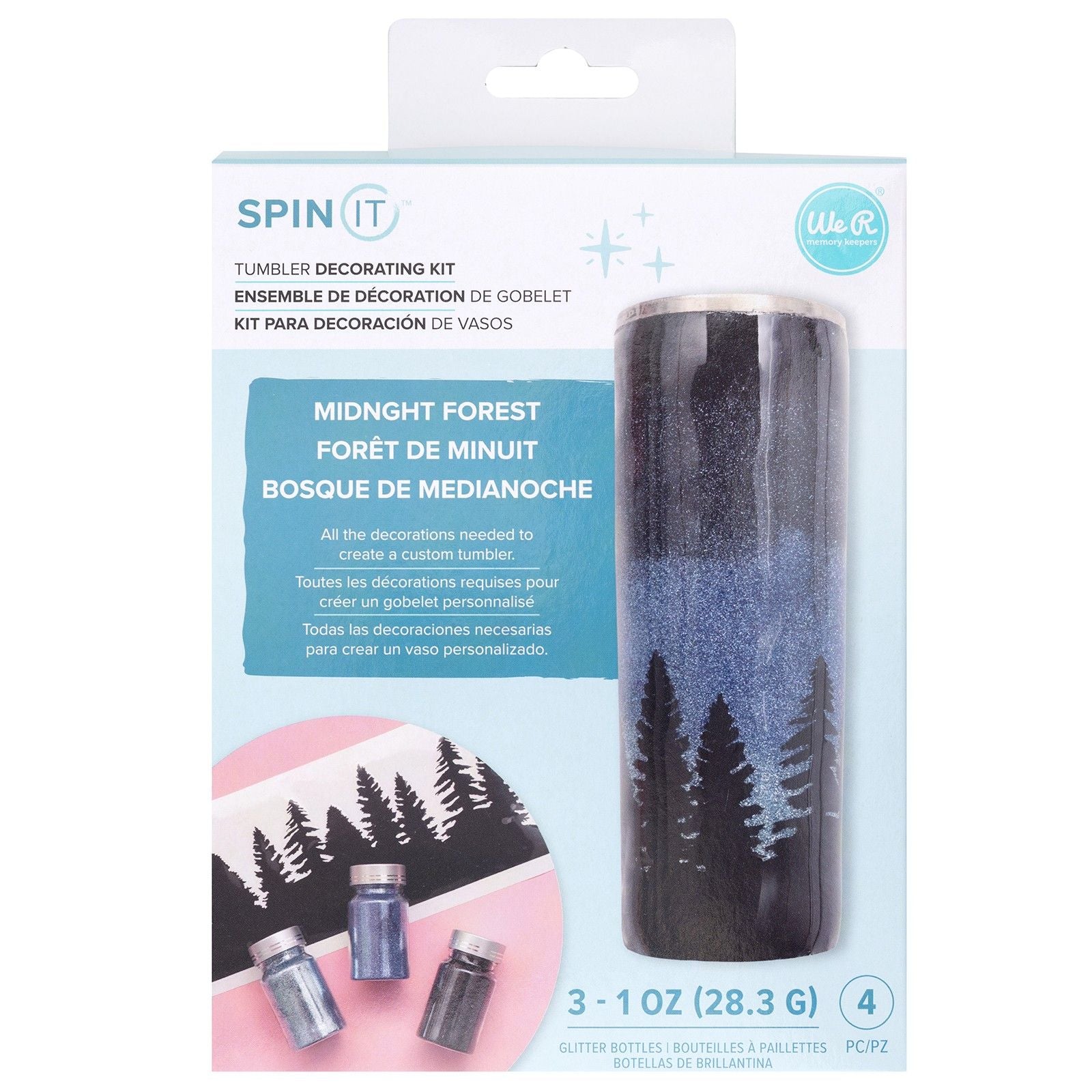 We r makers • spin it decorating kit midnight forest