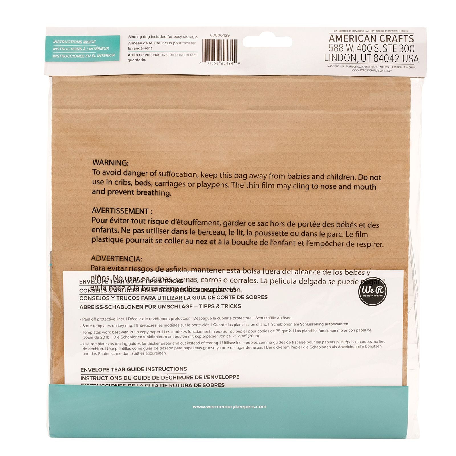 We r makers • envelope tear guides
