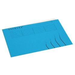 Binnenmappen djois a6000-446 karton 225g m2 a4 blauw gelijkzijdig bedrukt
