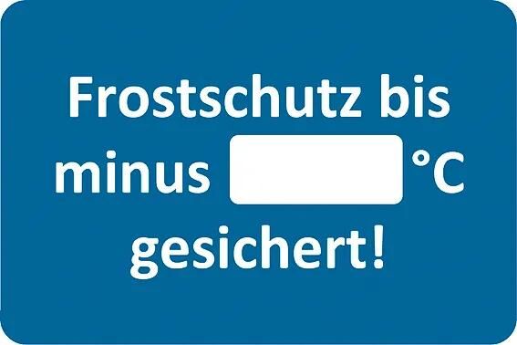 Eichner klantenservice sticker sticker anti-freeze customer service sticker