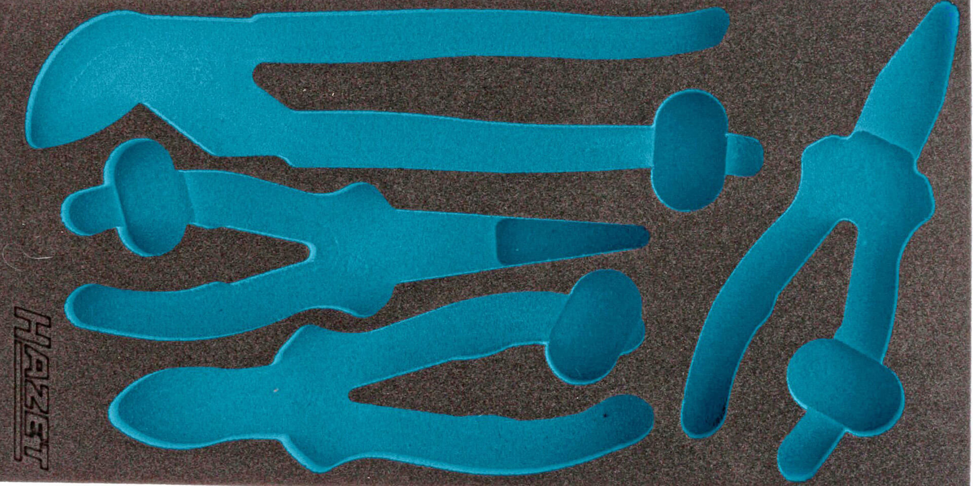 Hazet module-inlay soft foam insert 1 3 ,empty,for 165-l