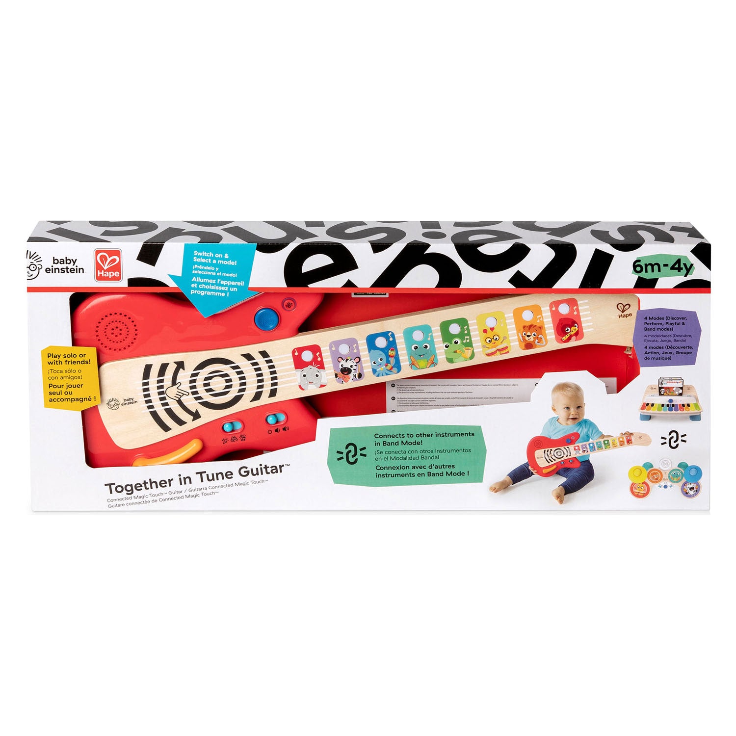 Samen in Tune Elektrische Gitaar Rood