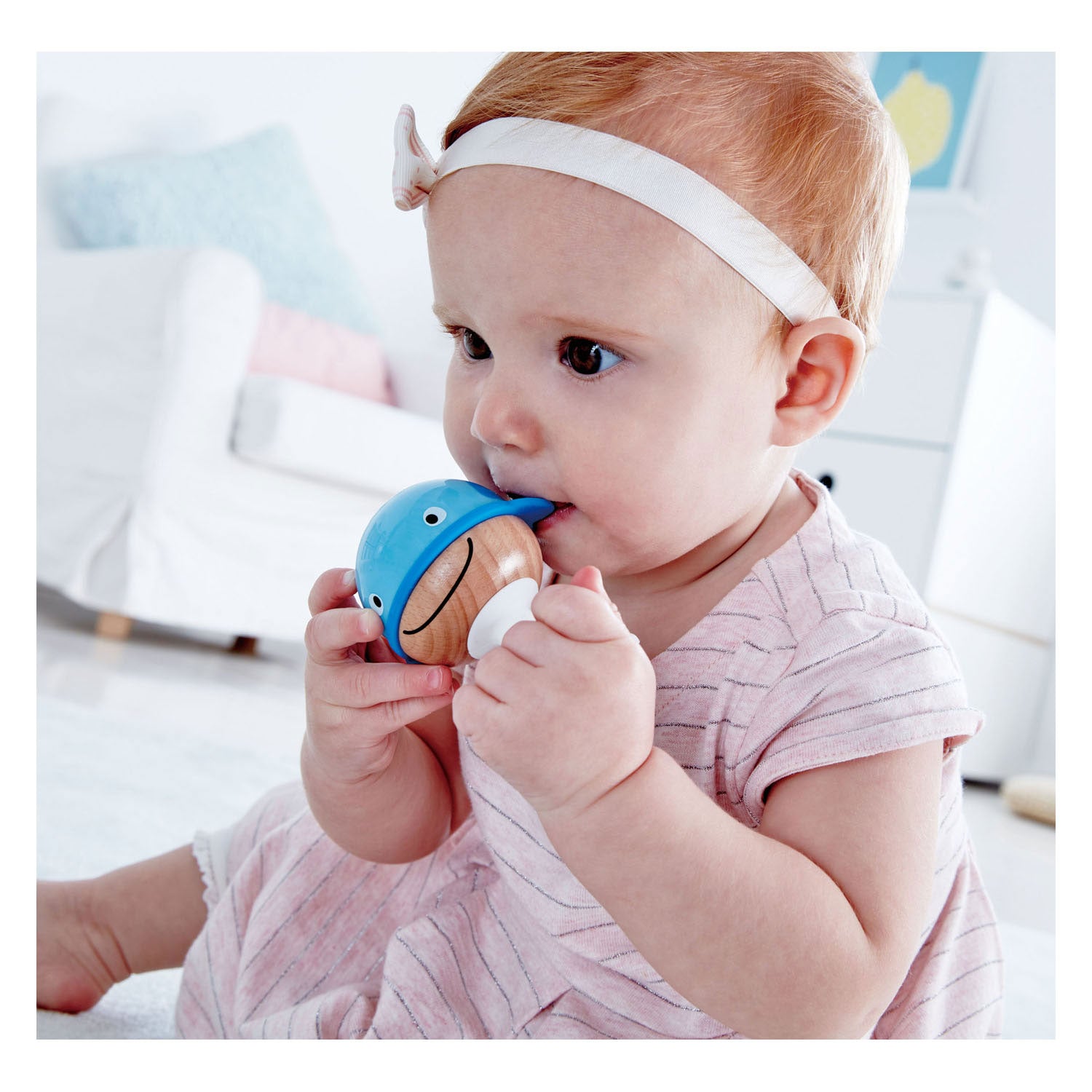 Hape rammelaars dieren met zuignap, 3st.