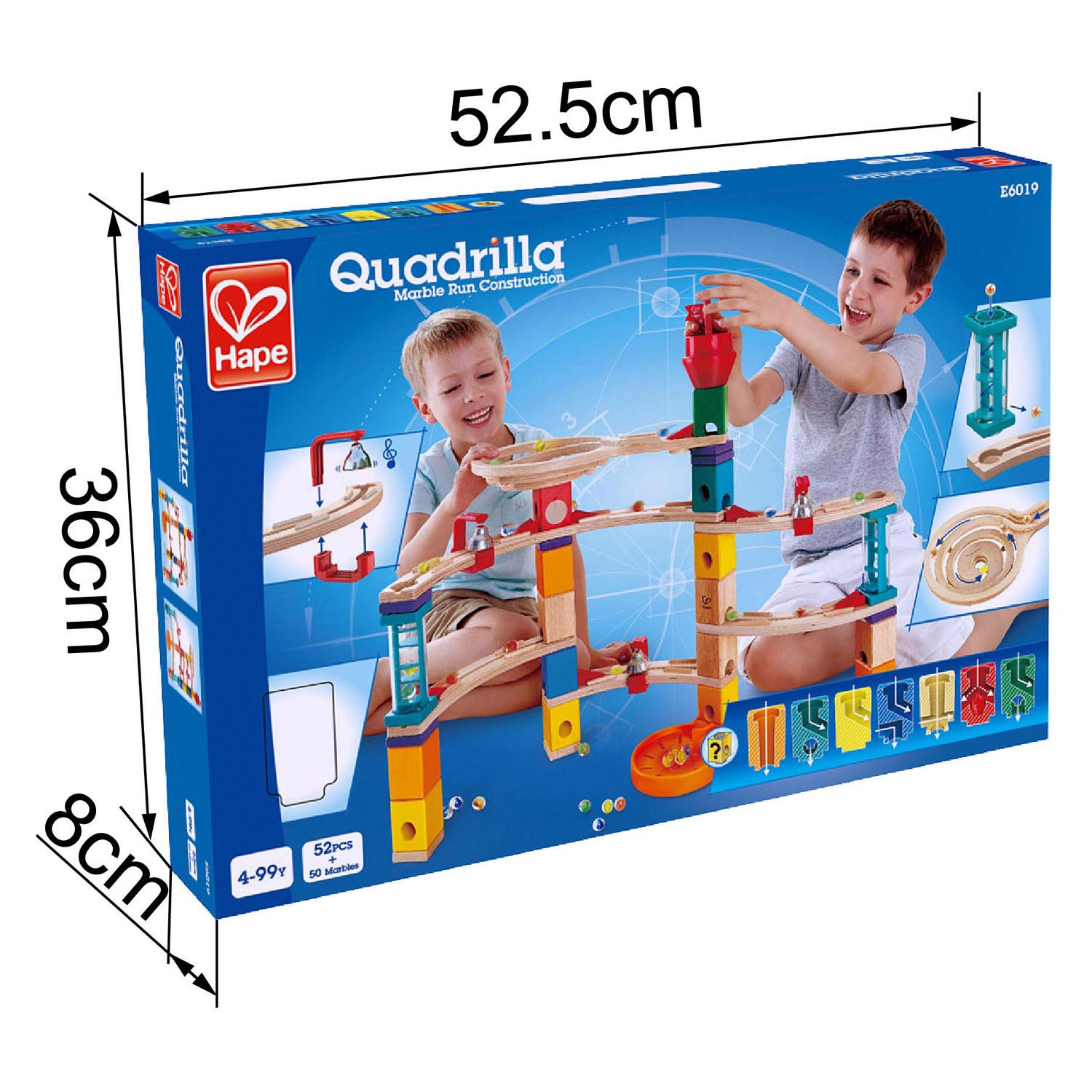 Hape quadrilla kasteel ontsnapping knikkerbaan