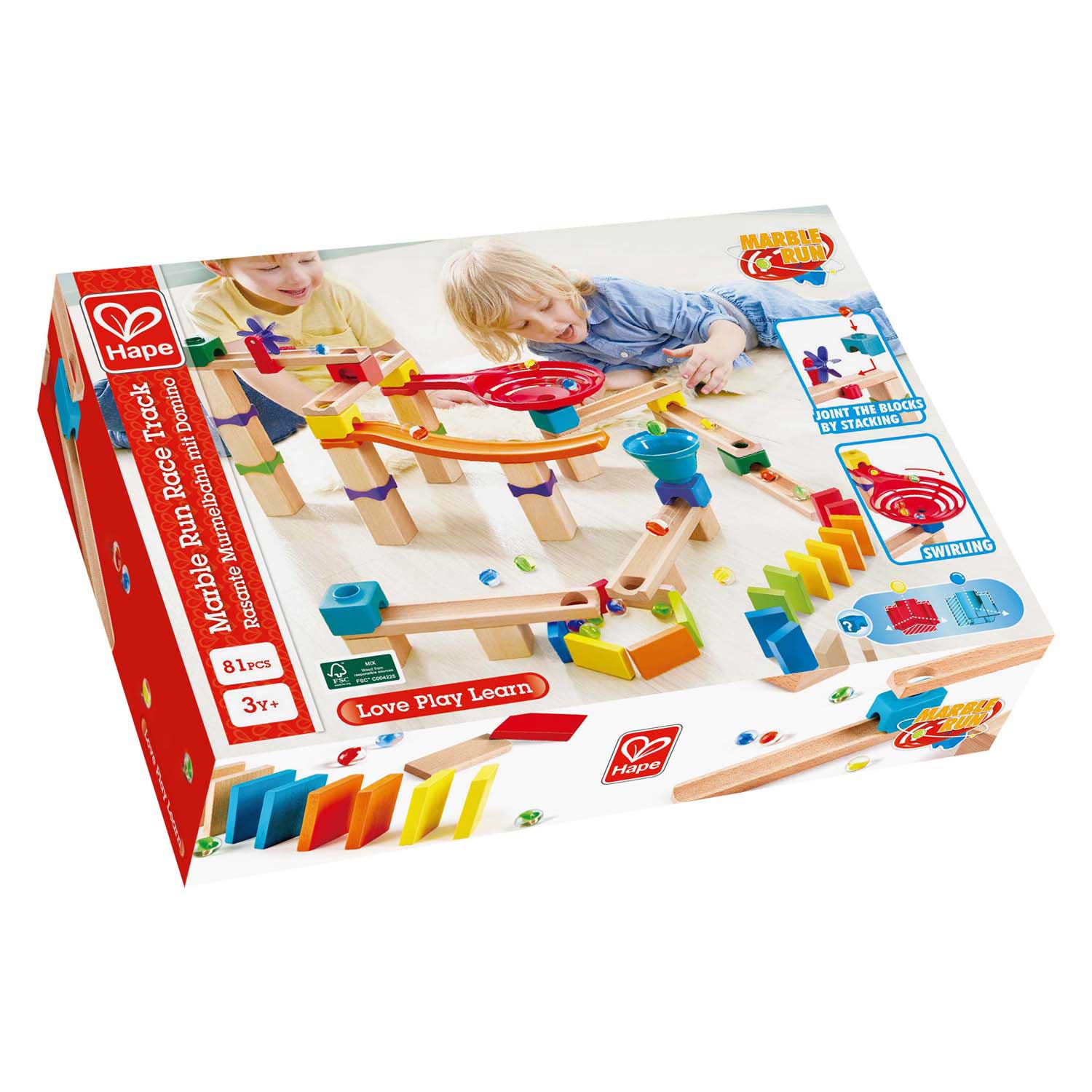 Hape houten knikkerbaanset - 81dlg.