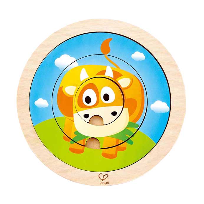 Hape draaiende puzzel boerderij