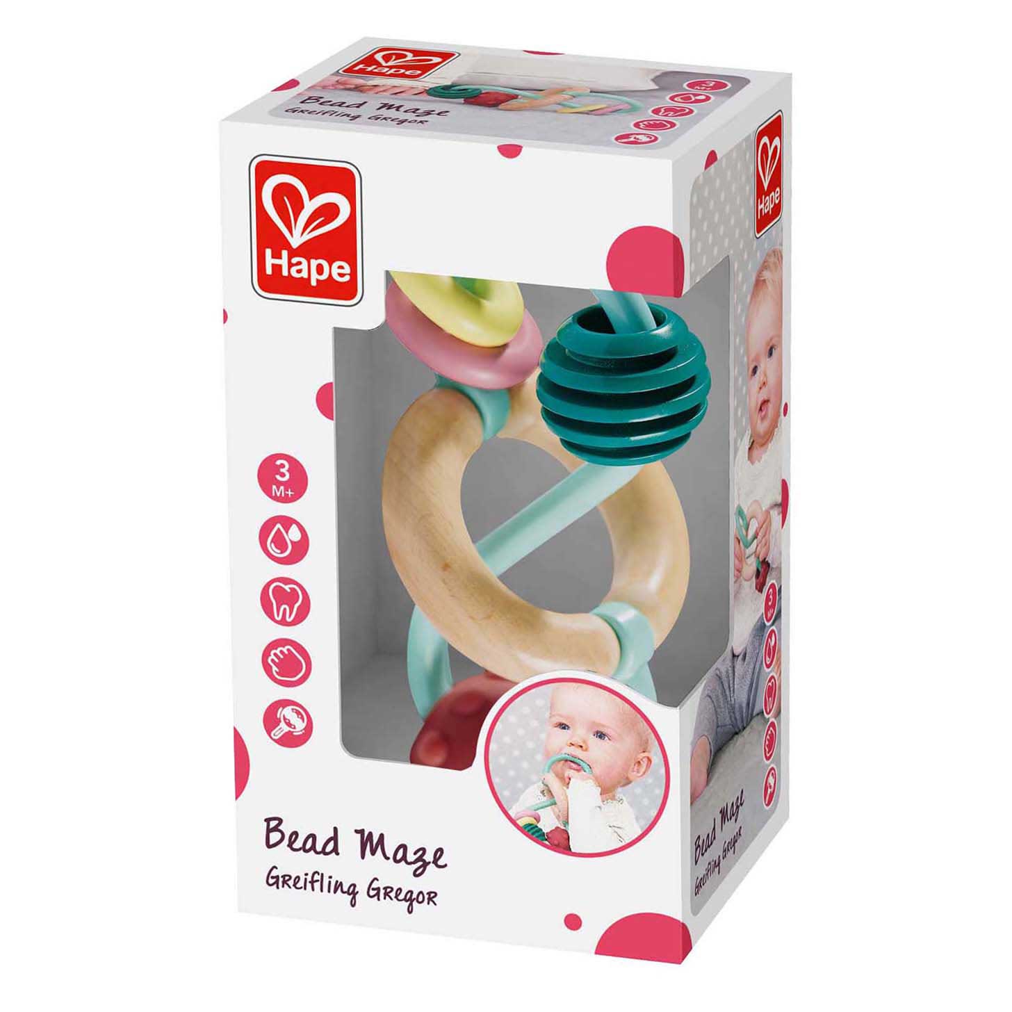 Hape infinity bijtring met kralen