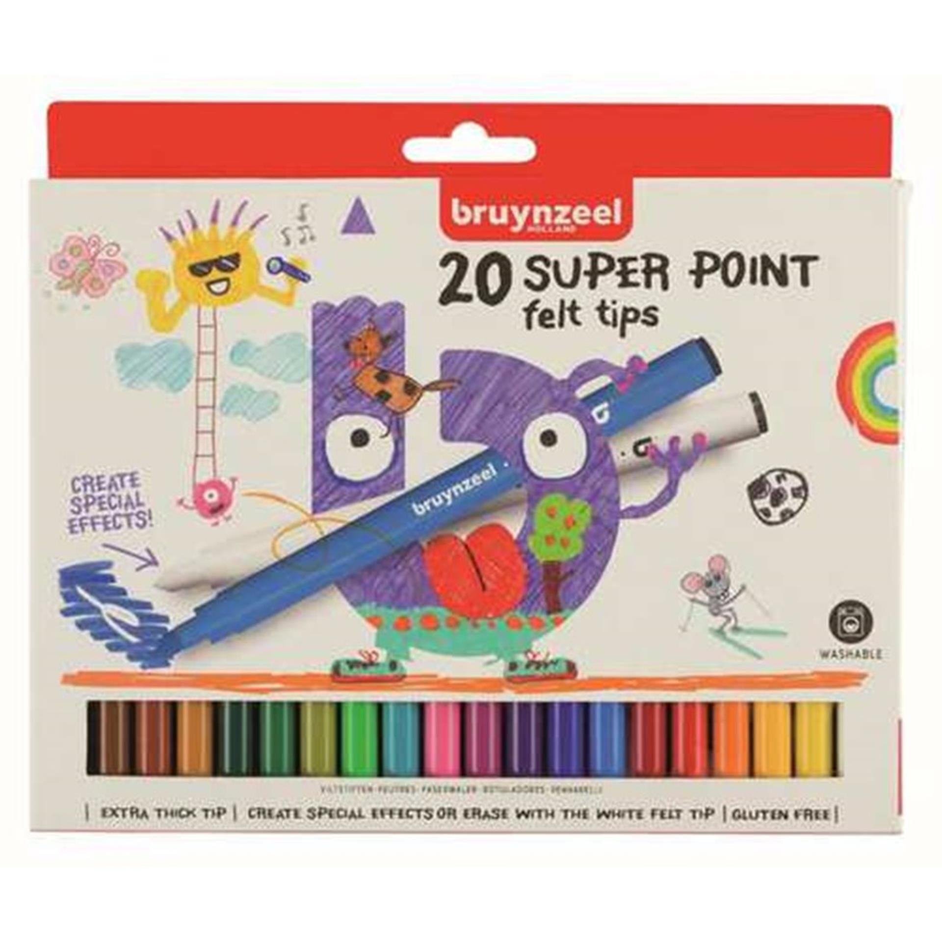 Bruynzeel viltstiften 20 super point