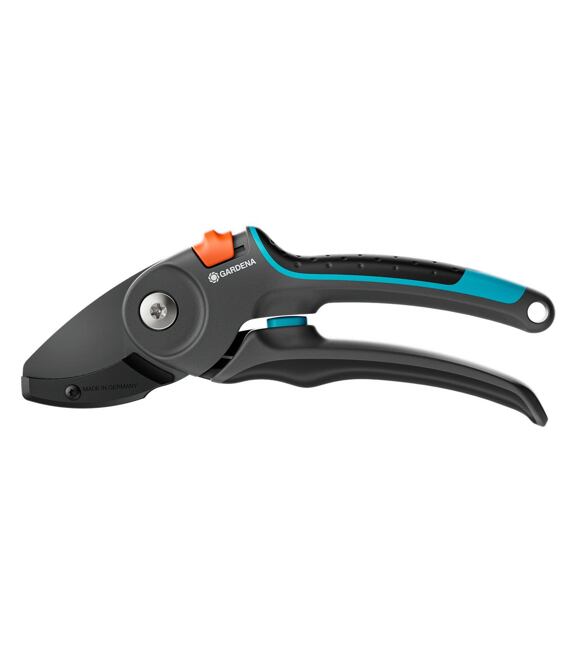 Gardena snoeischaar premiumcut pro voor droog hout met aambeeldsnede (grijs turquoise, 24 mm snoeidiameter)