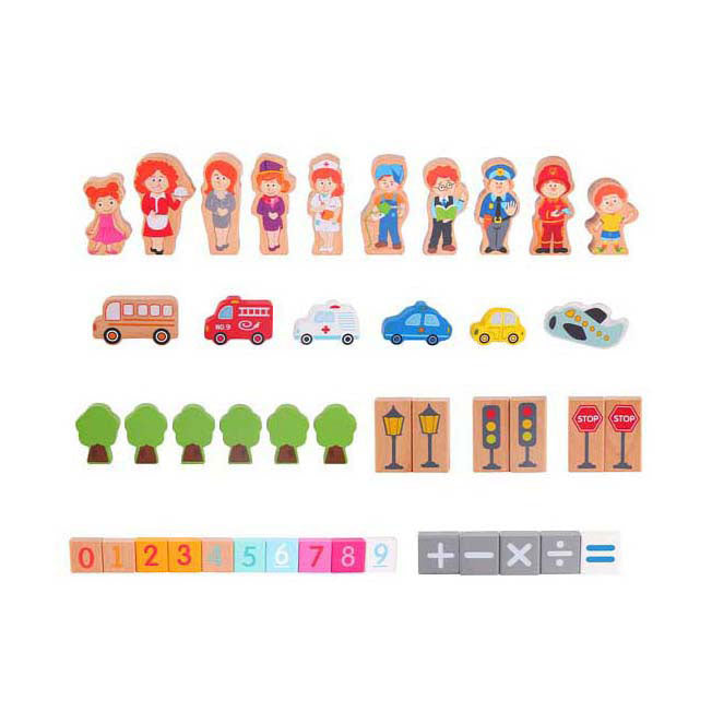 Klassieke Wereld Houten Blokken Stad, 120dlg.