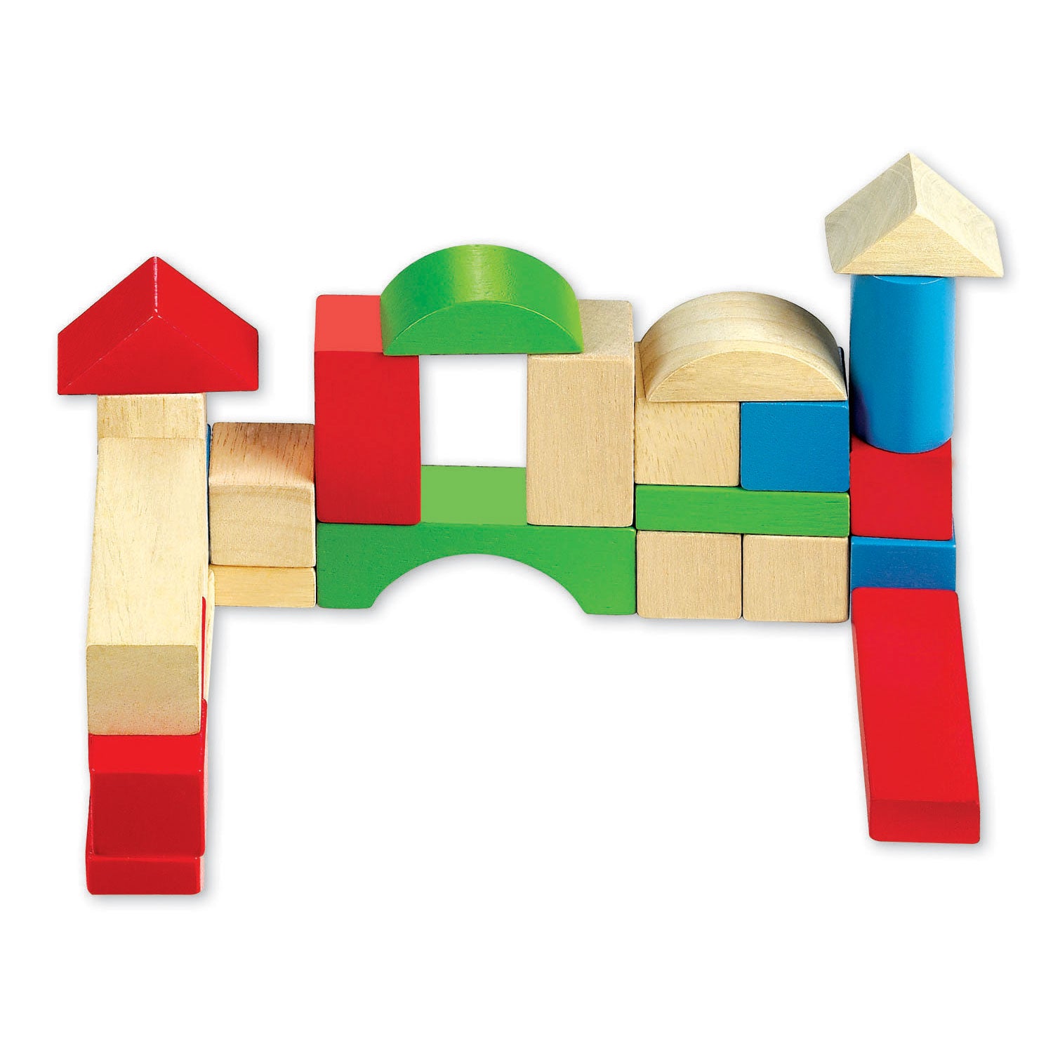 Classic world houten blokken junior, 50dlg.