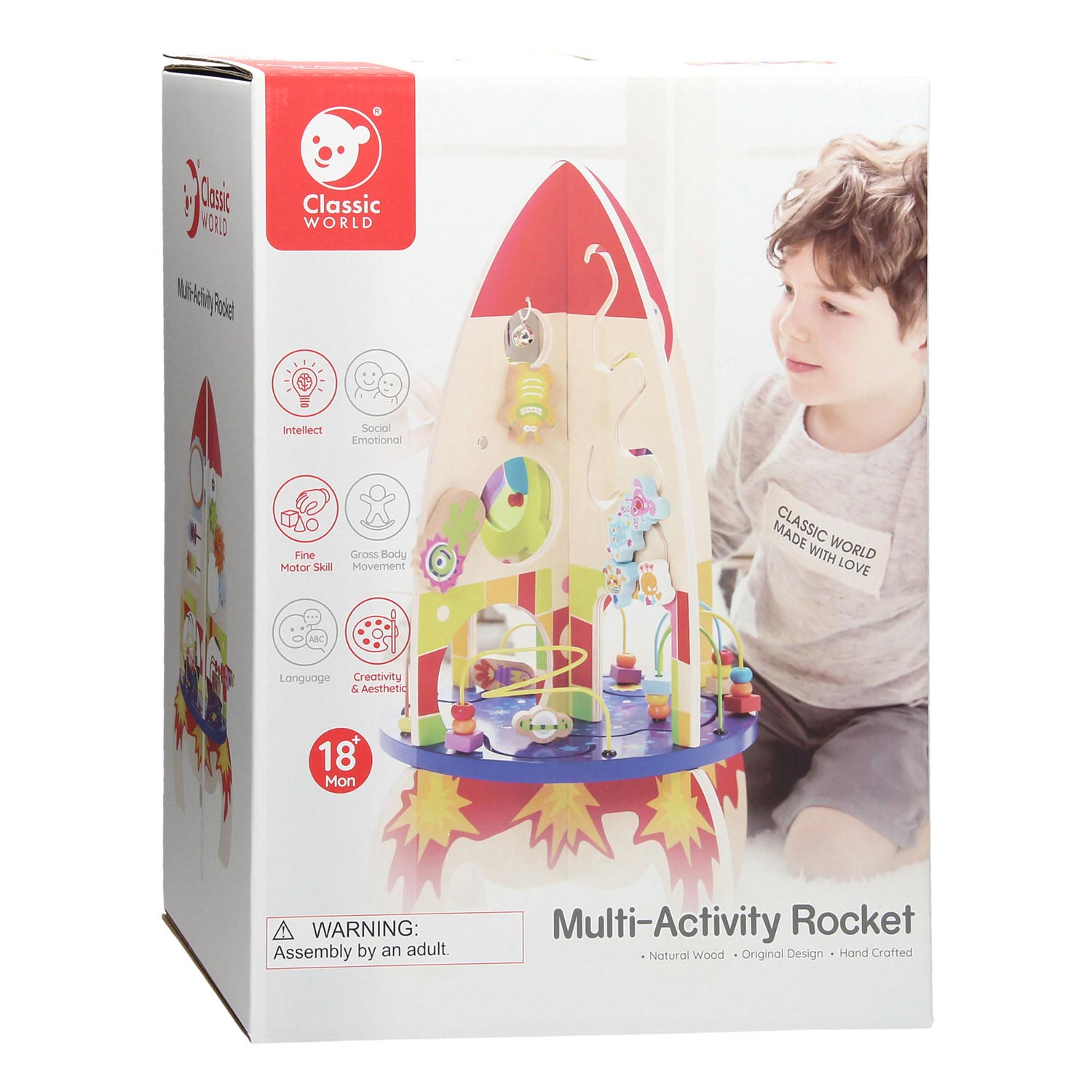 Klassieke Wereld Wereld Houten Activiteiten Raket