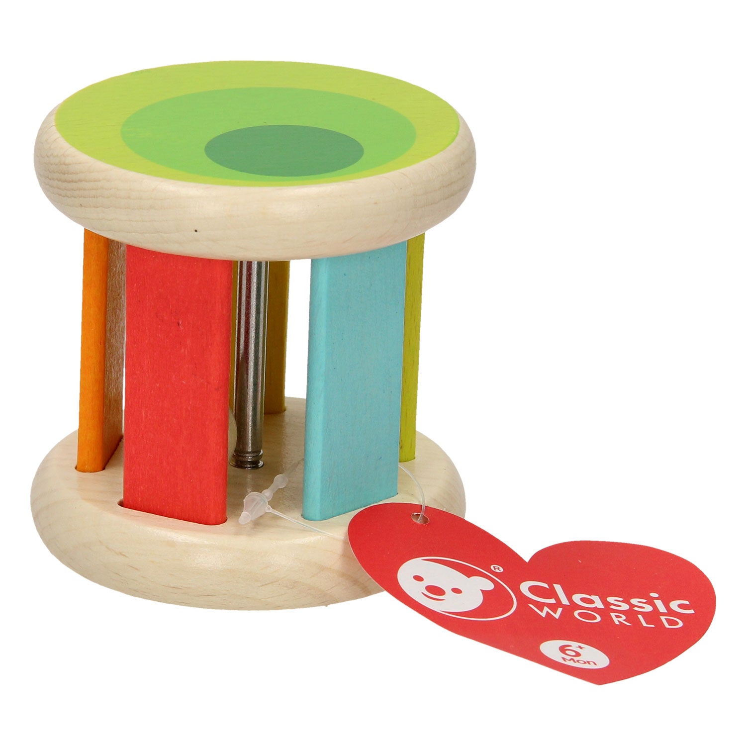 Klassieke Wereld Houten Rammelaar Rond