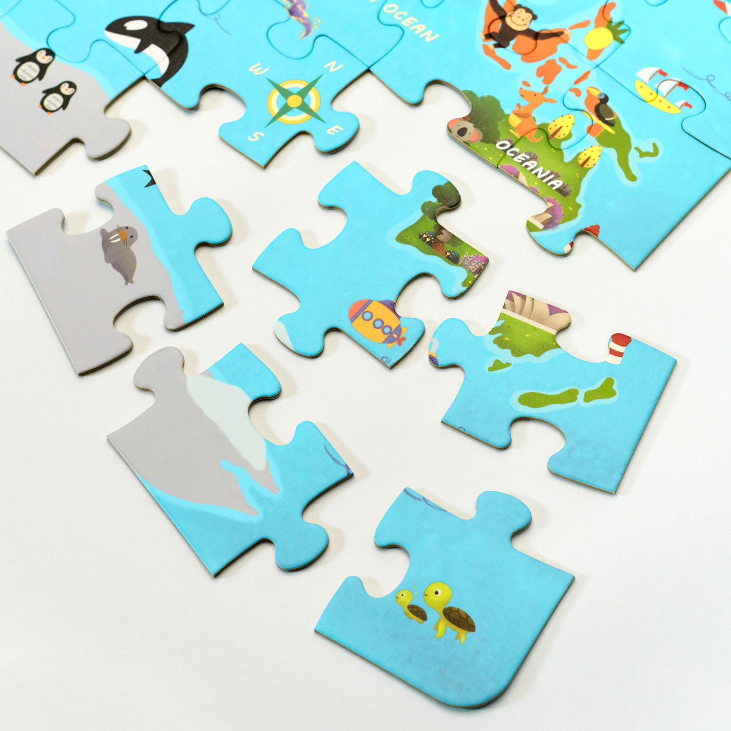 Classic world legpuzzel wereldkaart - 48st.