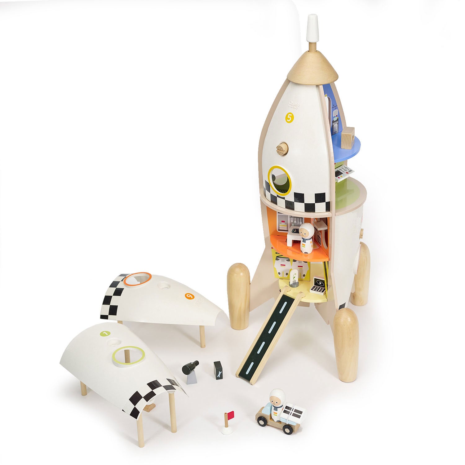 Classic World World Houten Bouwraket, 51dlg.