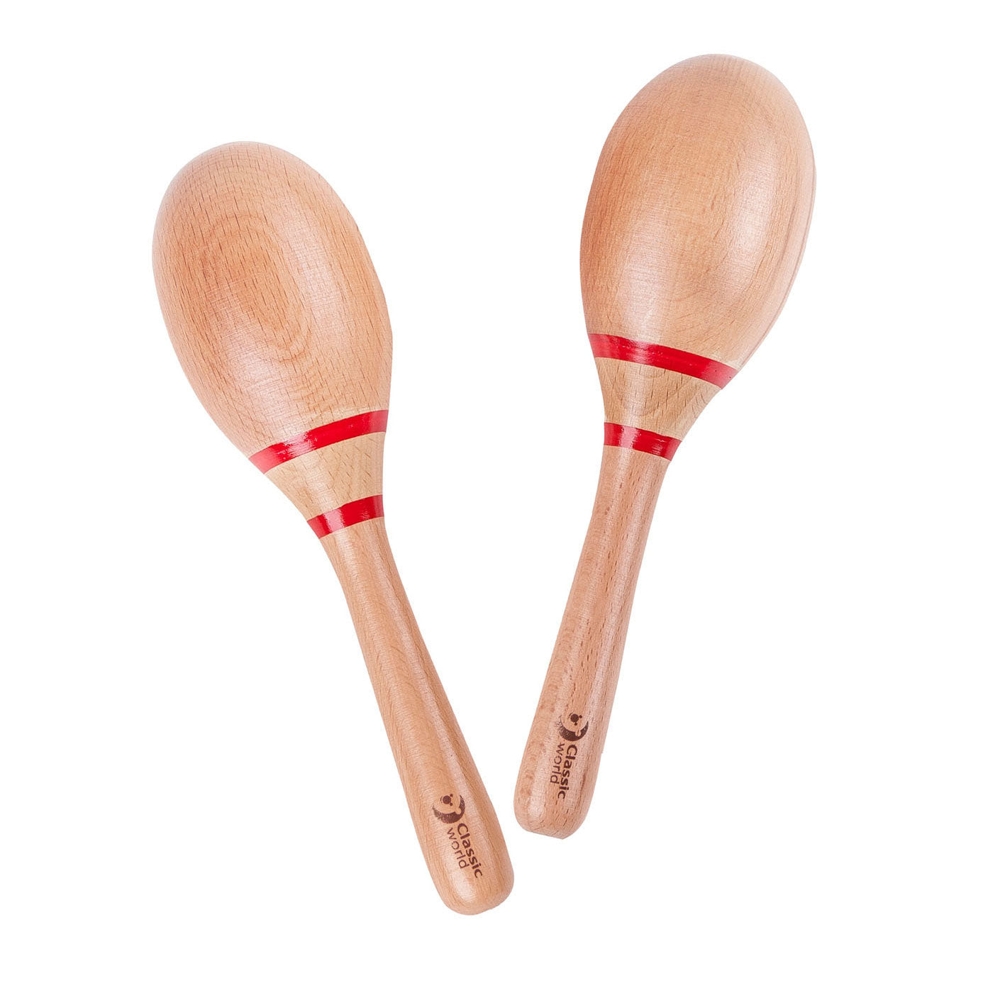 Classic world houten sambaballen muziekinstrument voor kinderen.