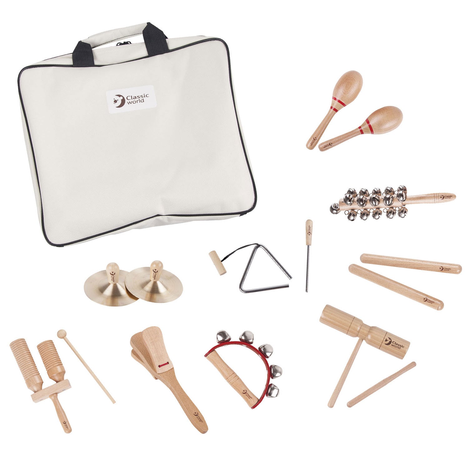 Classic world 9 muziekinstrumenten met opbergtas