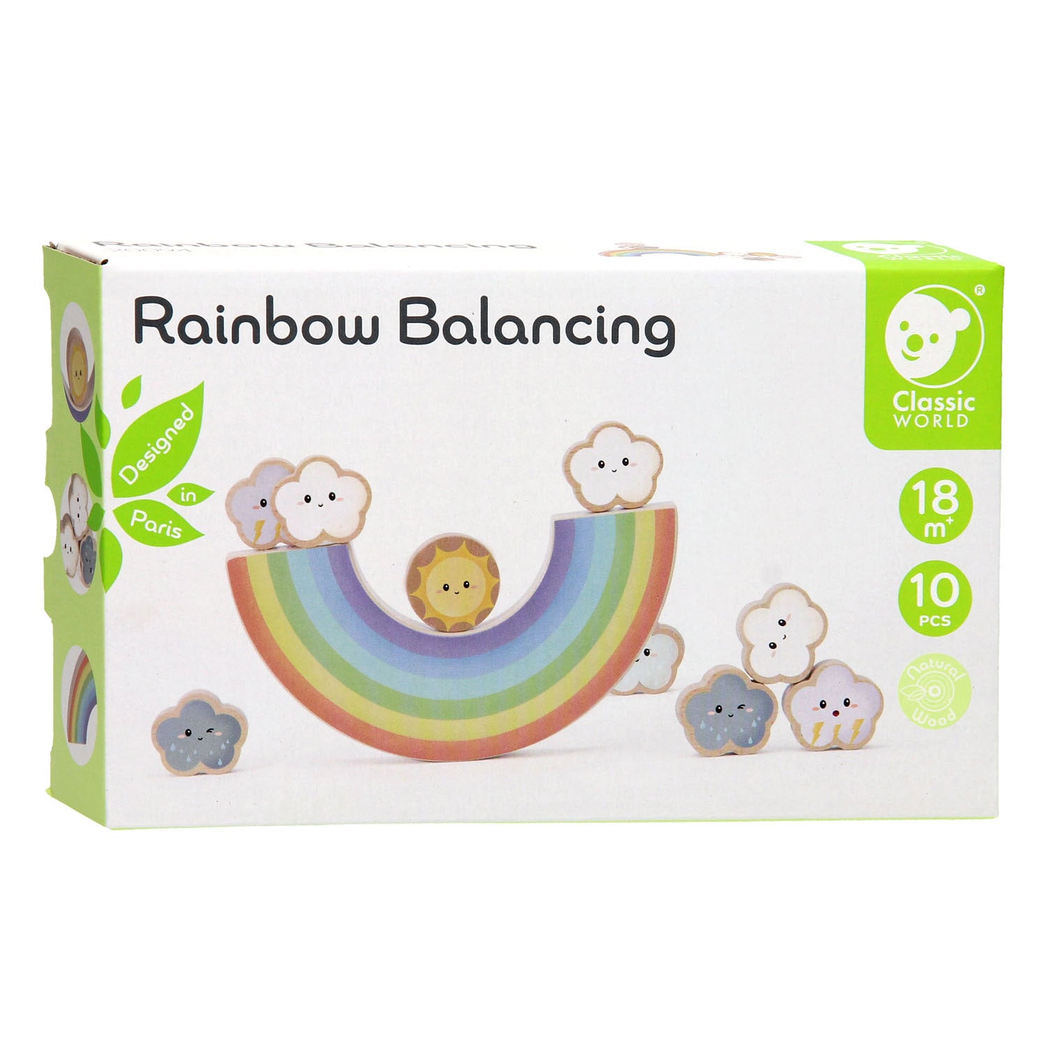 Klassieke wereldbalans regenboog