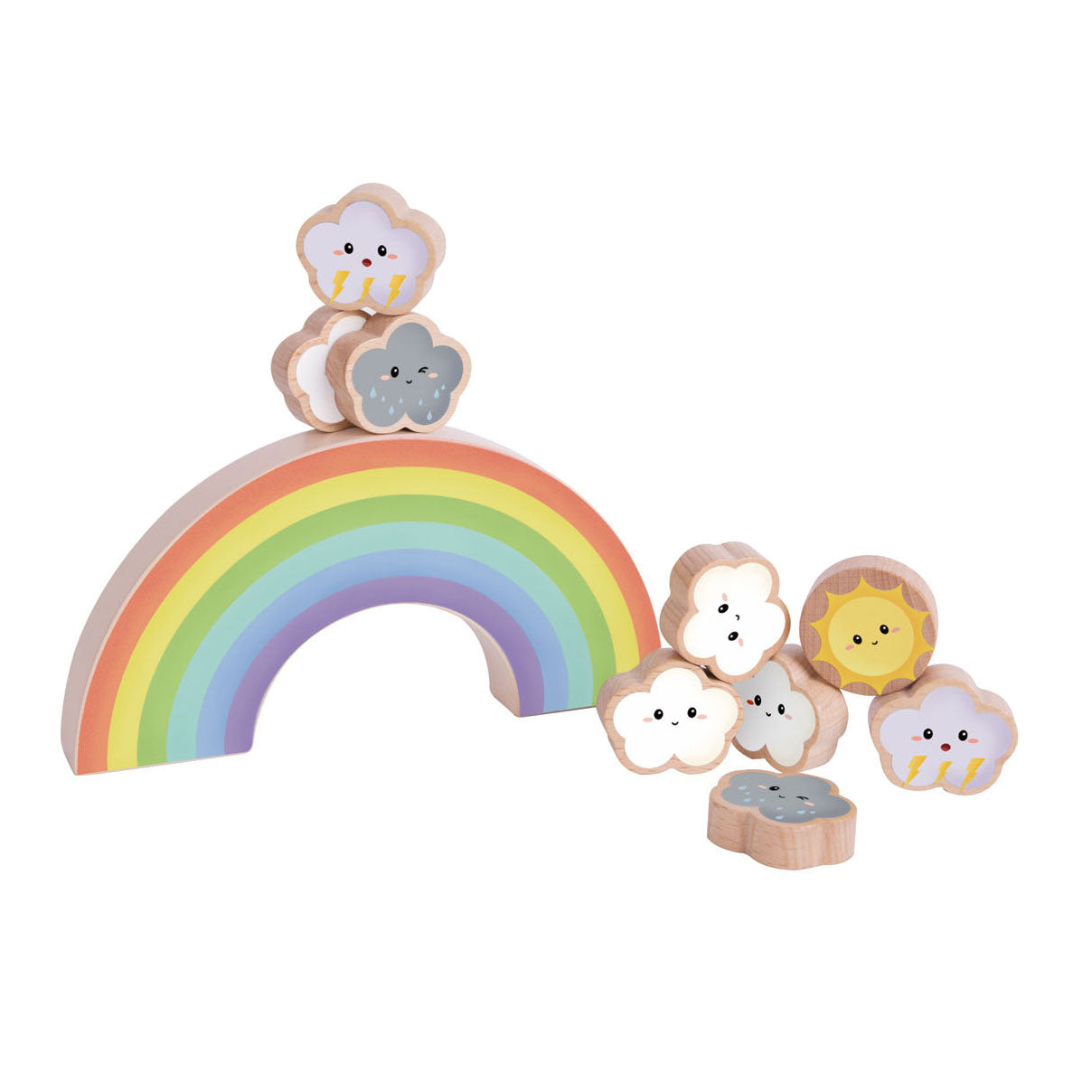 Klassieke wereldbalans regenboog