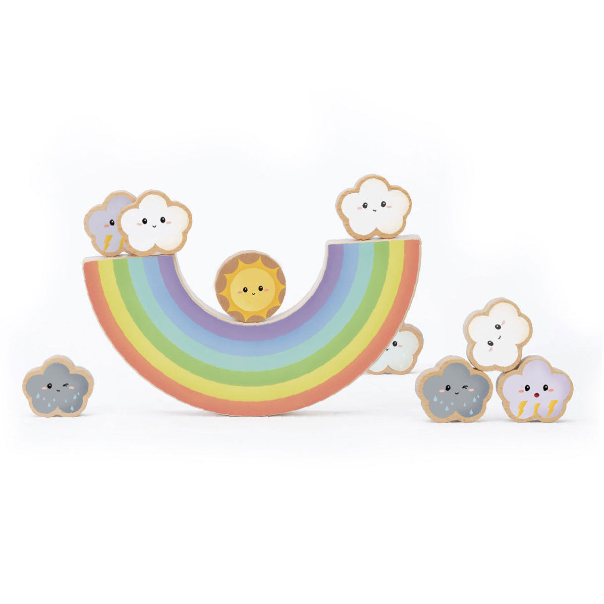 Klassieke wereldbalans regenboog