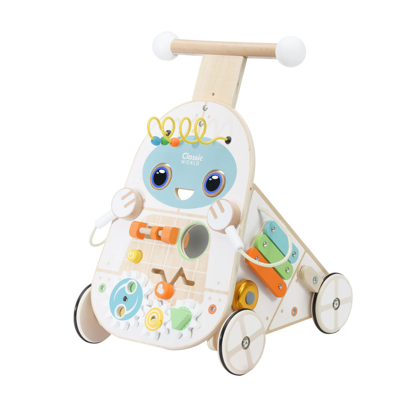 Klassieke wereld babywalker hout
