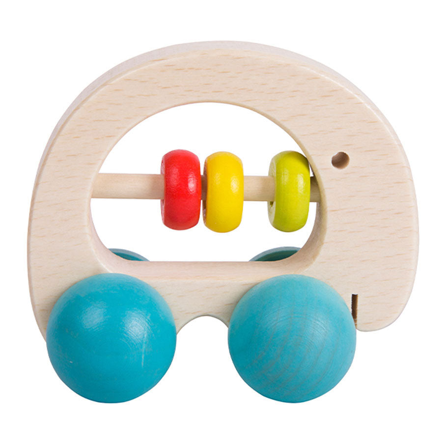 Klassieke Wereld Wereld Houten Ratel Olifant met Wielen