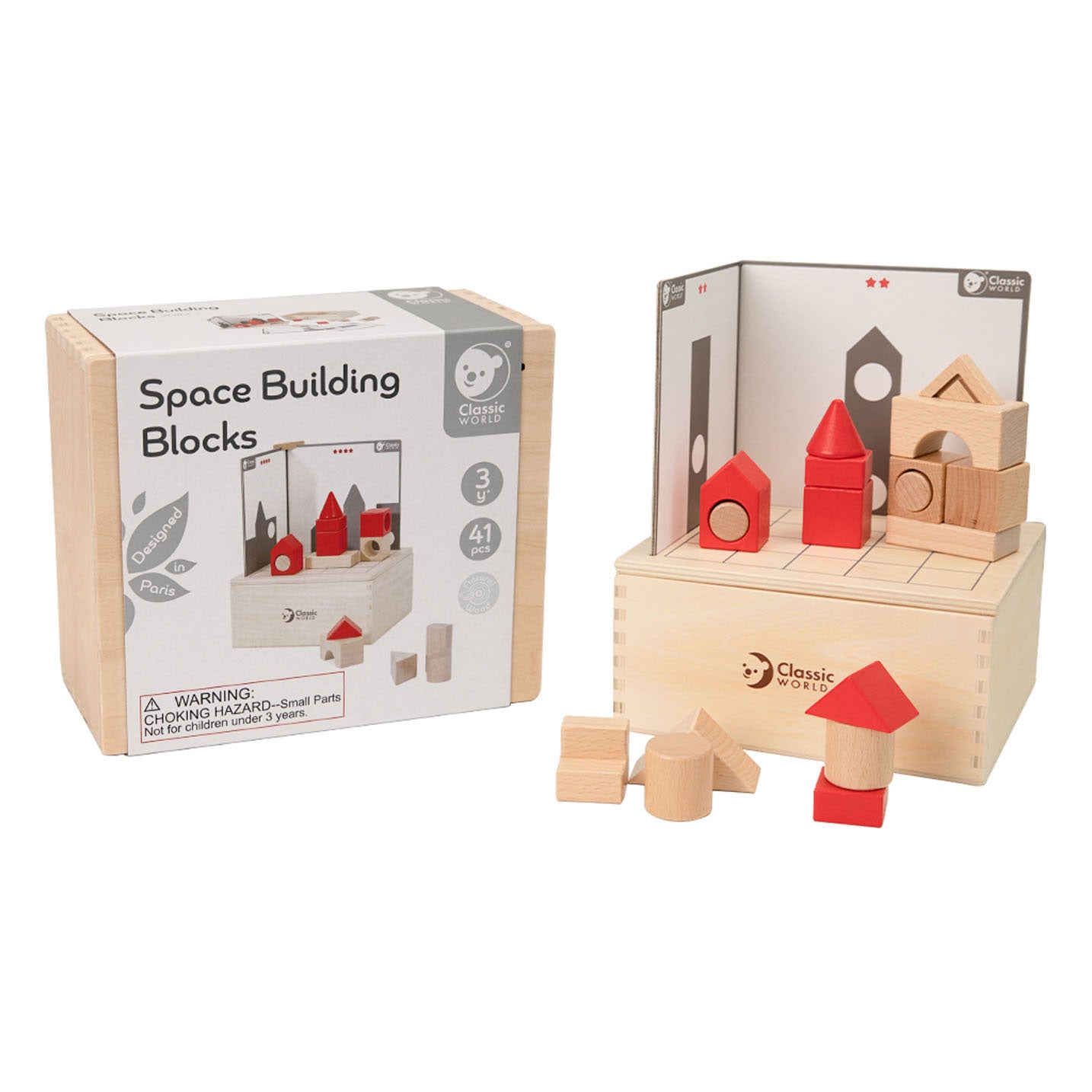 Klassieke Wereld Wereld 3D Breinpuzzel met Opdrachten