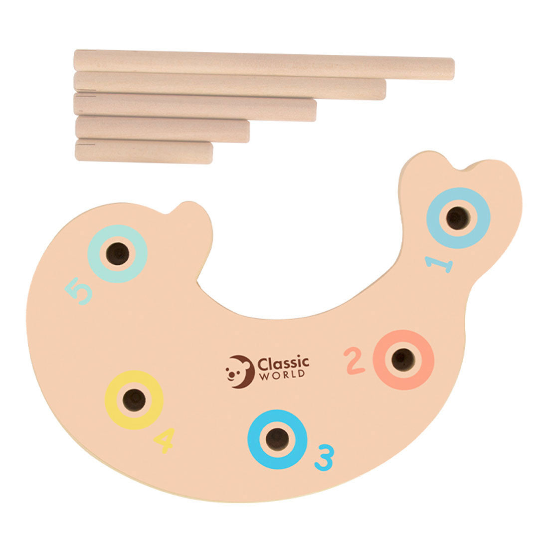 Classic World World Houten Visspel Zeehond, 24dlg.