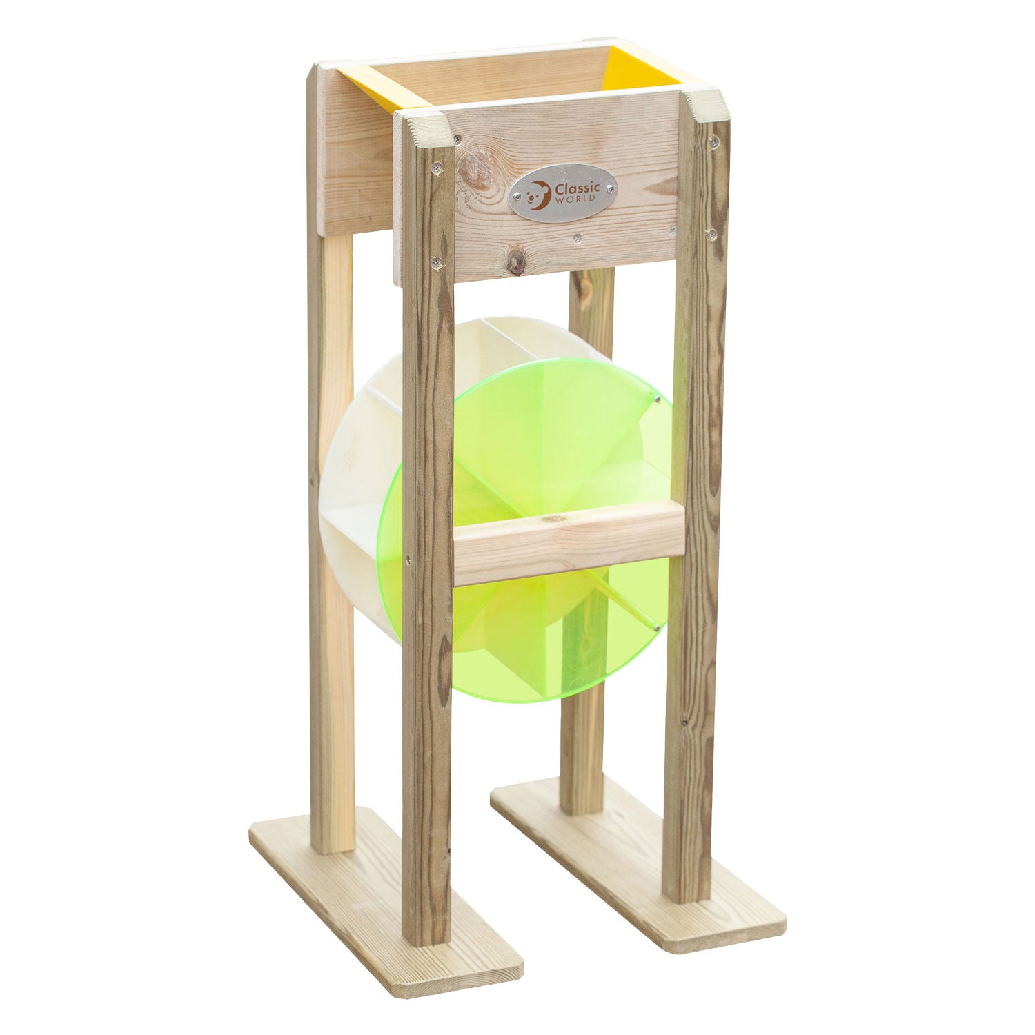 Klassieke wereld houten zandrechter met molen