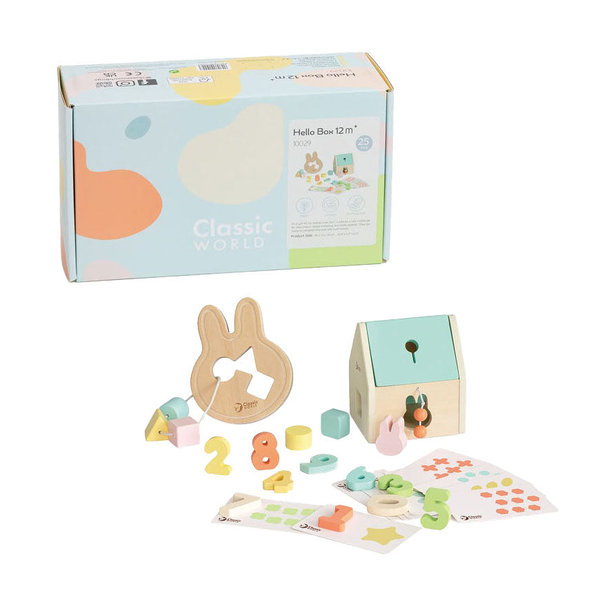 Classic world baby hello speelgoed box 12-18 maanden