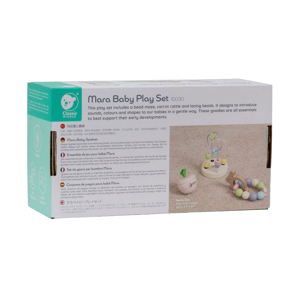 Classic world houten babyspeelset mara, 3dlg.