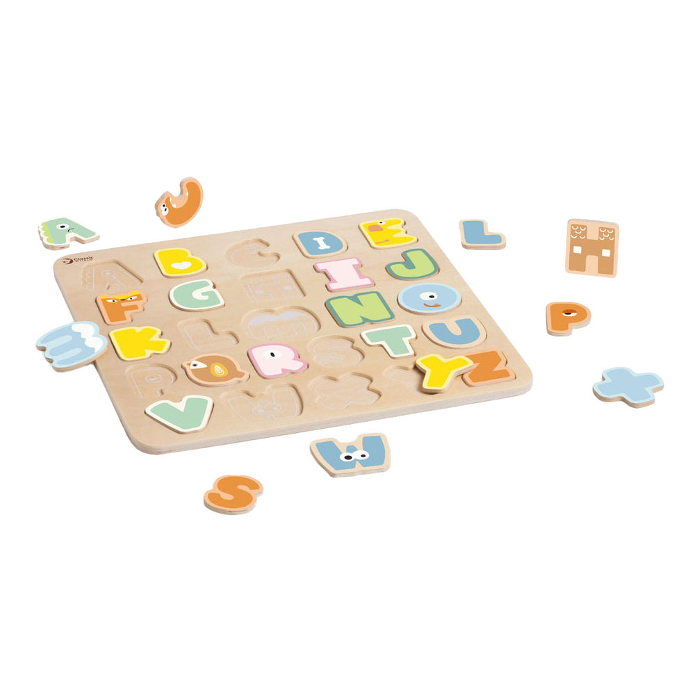Klassieke wereld houten alfabetpuzzel, 27e.