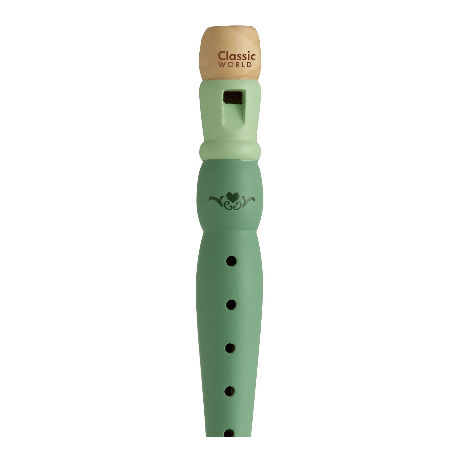 Klassieke houten vintage muziekinstrumentenset, 5dlg.