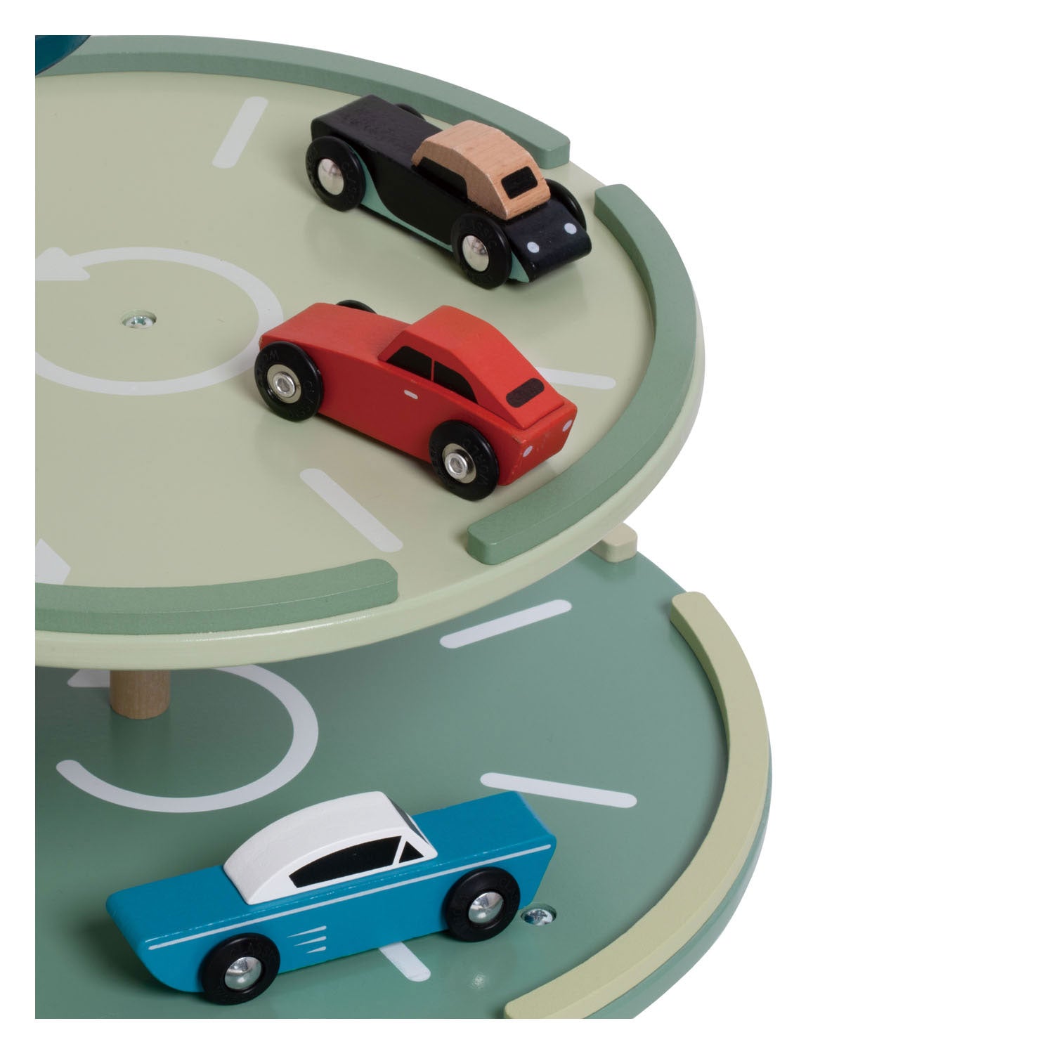 Classic world houten vintage garage speelgoed met auto's en lift, 11-delig.