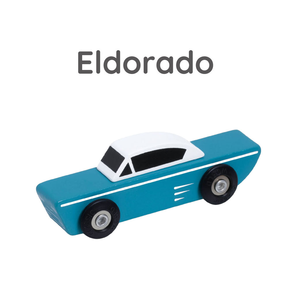 Klassieke wereld houten tour auto's set, 3st.