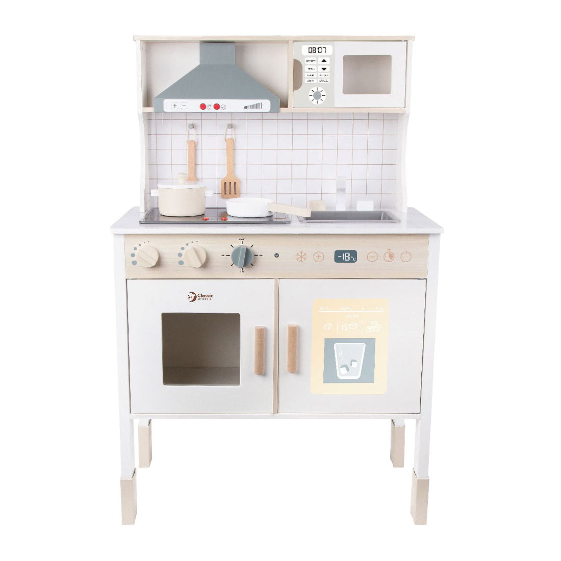 Klassieke Wereld Houten Moderne Speelkeuken, 7dlg.