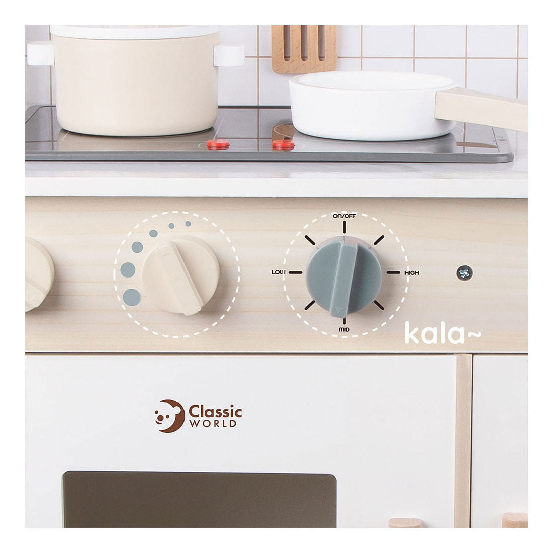 Klassieke Wereld Houten Moderne Speelkeuken, 7dlg.