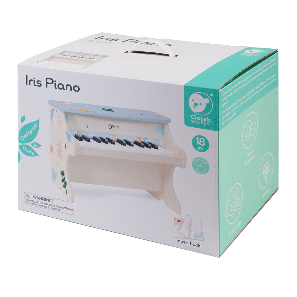 Klassieke wereld houten iris piano