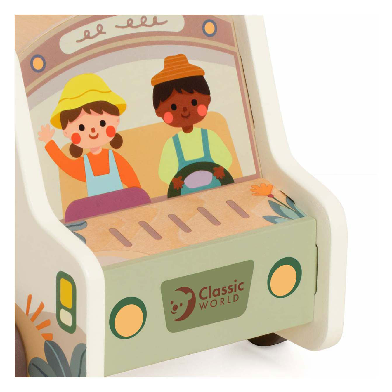 Klassieke wereld houten avonturen safari autovormenstoof, 9dlg.
