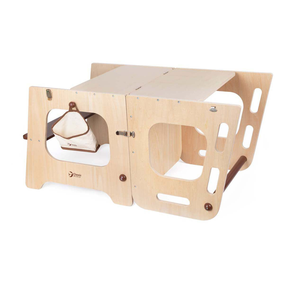 Classic world houten 2in1 leertoren en tafel verstelbaar, 90cm