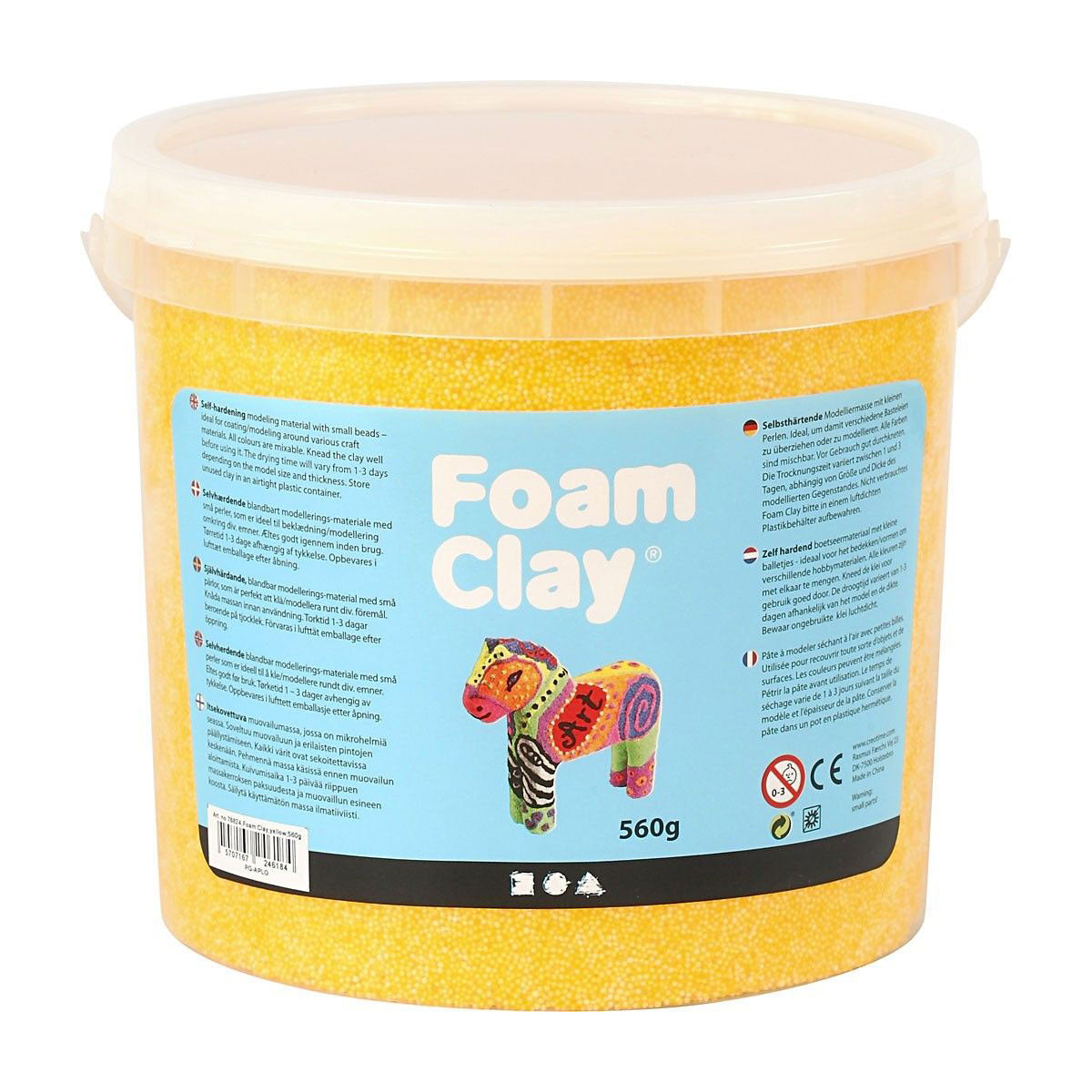 Foam clay - geel, 560gr.