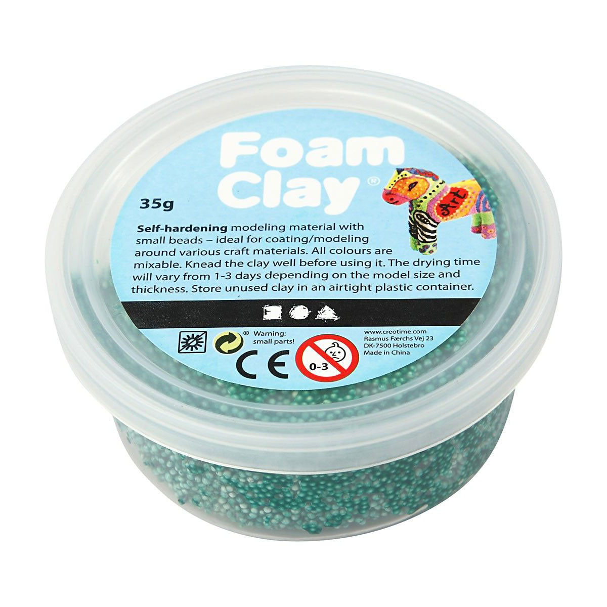 Foam clay - donkergroen, 35gr.