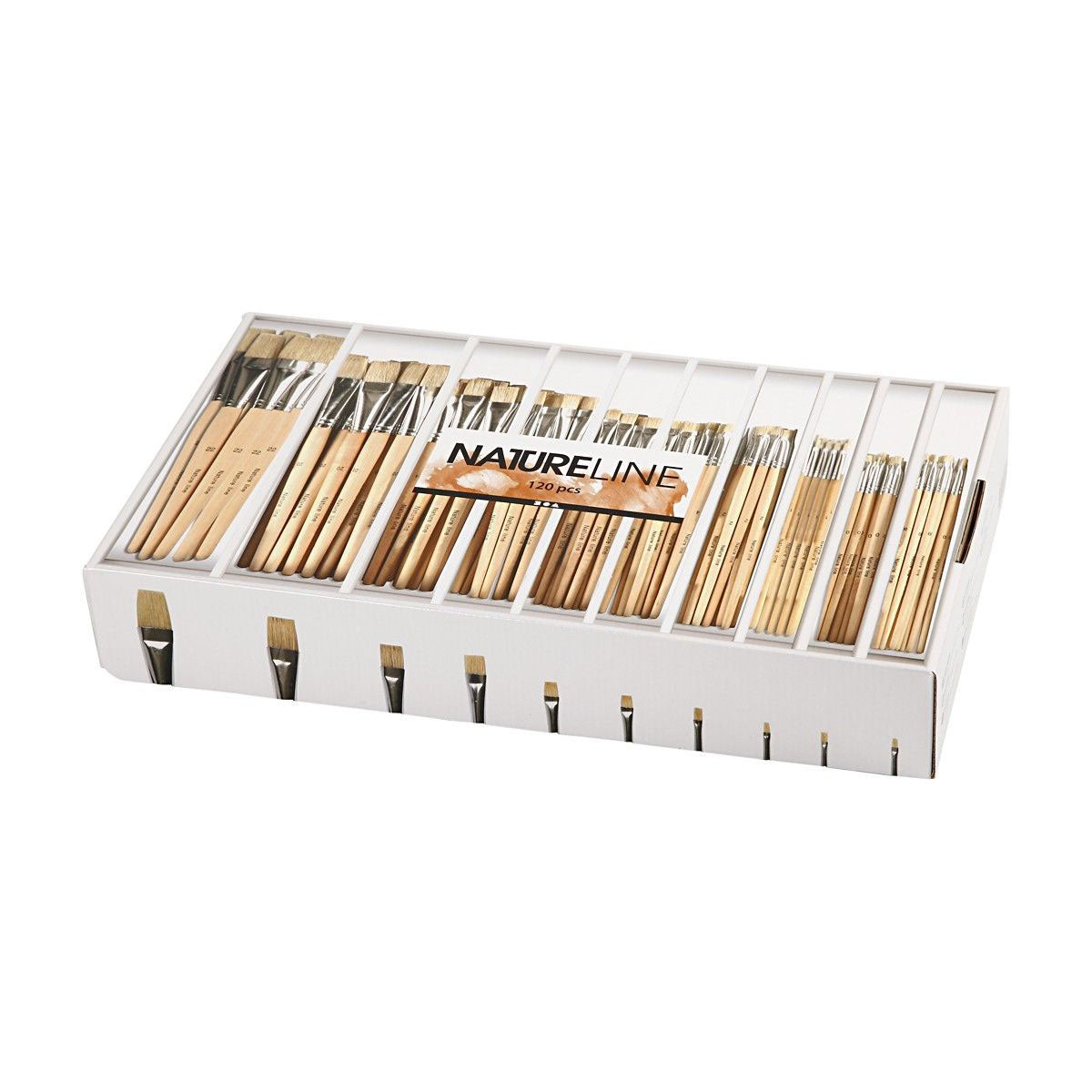 Houten Kwasten, Nr. 00-22, Korte Staal, 120st.