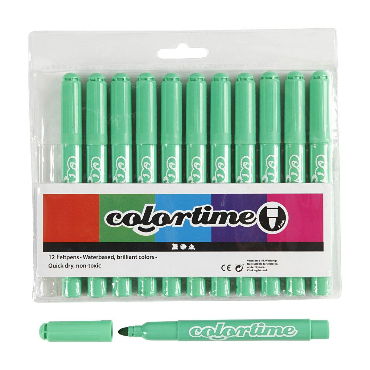 Creativ company lichtgroene jumbo stiften, 12st.